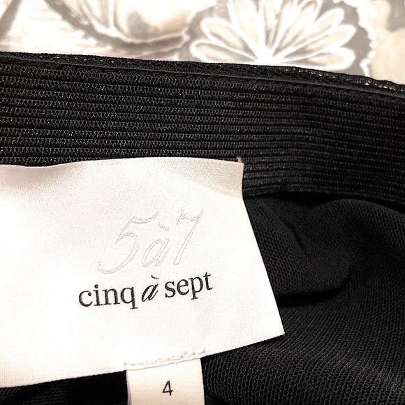 NWT Cinq A Sept/Cinq à Sept Ruched Mesh Tie Skirt, Size 4 - Picture 9 of 9